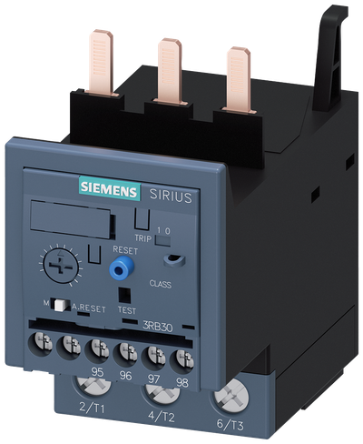 Siemens SIRIUS 3RB3 Electronic Overload Relay 20...80 A, Size S2, Class 10E, Main Screw, Aux Screw