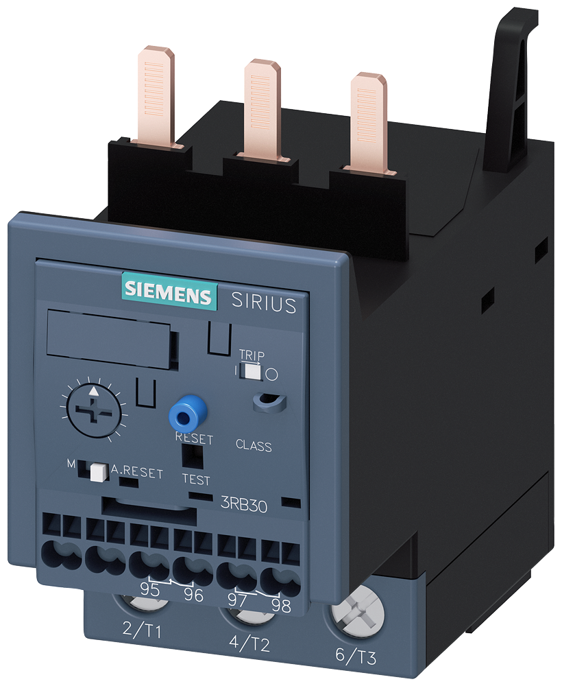 Siemens SIRIUS 3RB3 Electronic Overload Relay 20...80 A, Size S2, Class 10E, Main Screw, Aux Spring-type (3RB3036-1WD0)
