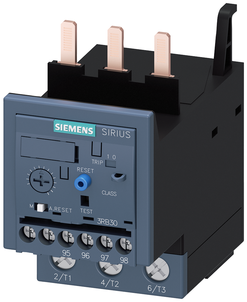 Siemens SIRIUS 3RB3 Electronic Overload Relay 12.5...50 A, Size S2, Class 20E, Main Screw, Aux Screw (3RB3036-2UB0)