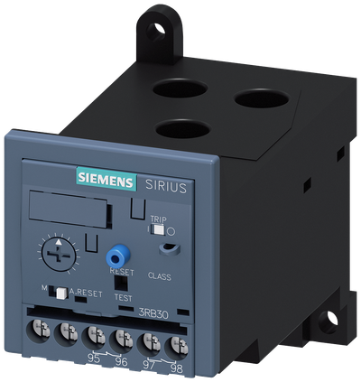 Siemens SIRIUS 3RB3 Electronic Overload Relay 12.5...50 A, Size S2, Class 20E, Main Straight-through transformer, Aux Screw