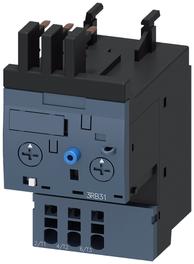 Siemens 3RB3113-4TE0 SIRIUS 3RB3 Solid-State Overload Relay with Ground-Fault Detection — 4 – 16 A, Size S00, Spring-Loaded Terminals