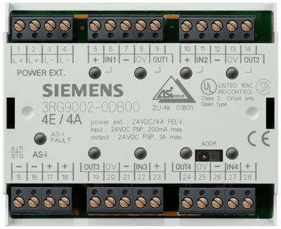 AS-Interface module 4x1 input/output 200 mA / 1 A