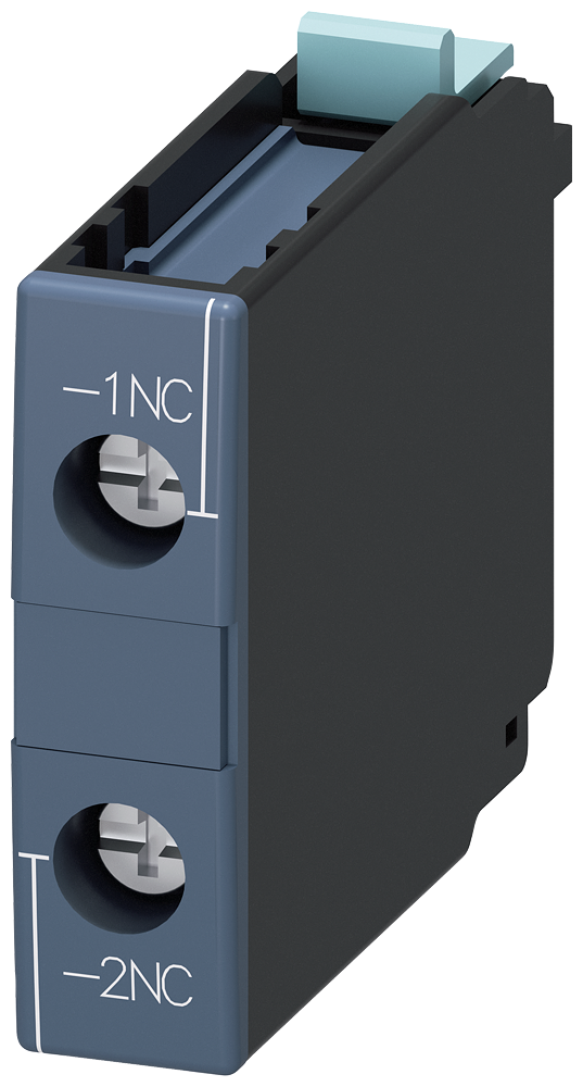 Siemens SIRIUS Front-Mounted Auxiliary Contact Block, 1 NC, Size S0-S12 (3RH1921-1CA01)