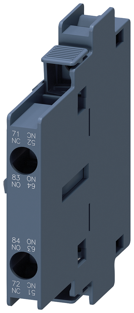 Siemens 3RH1921-1EA11 SIRIUS Auxiliary Contact Block 1NO+1NC Side Mount S0-S12