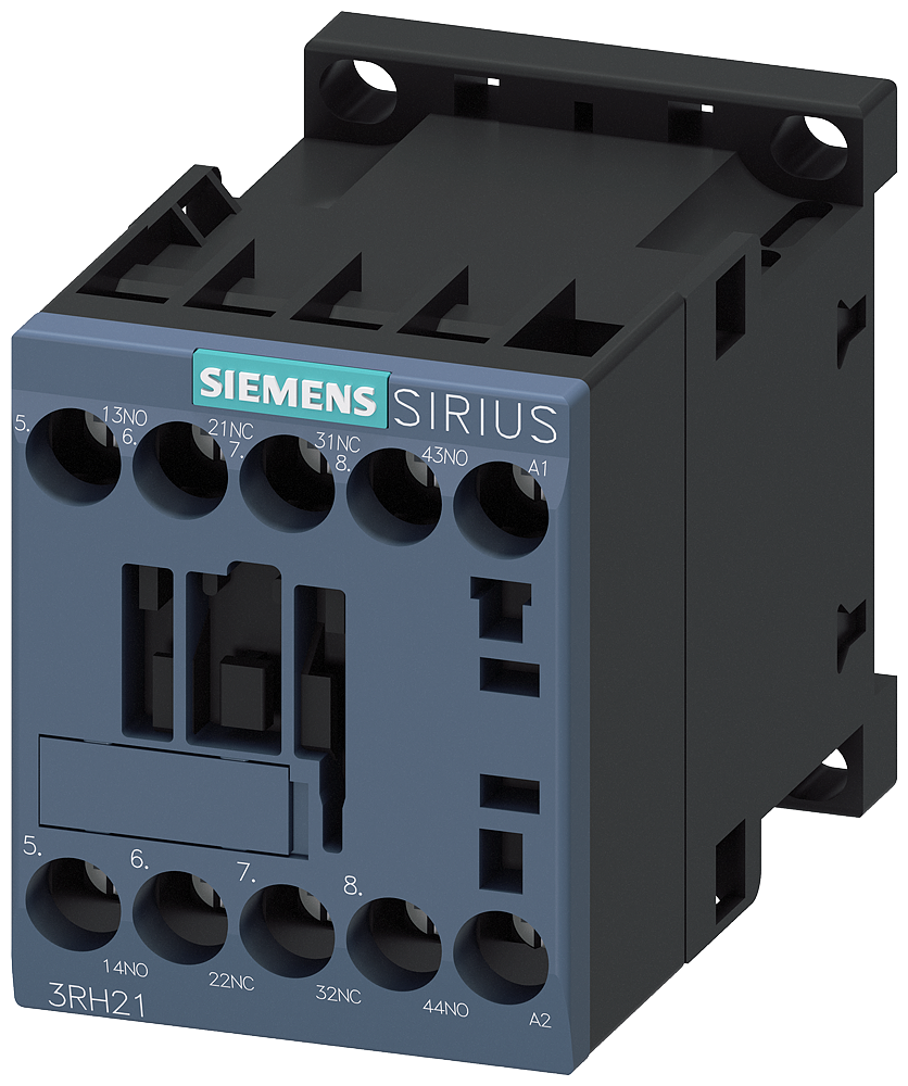 Siemens Contactor Relay, 2NO+2NC, AC 24V, 50/60Hz, Size S00, Screw Terminal Connection (3RH2122-1AB00)