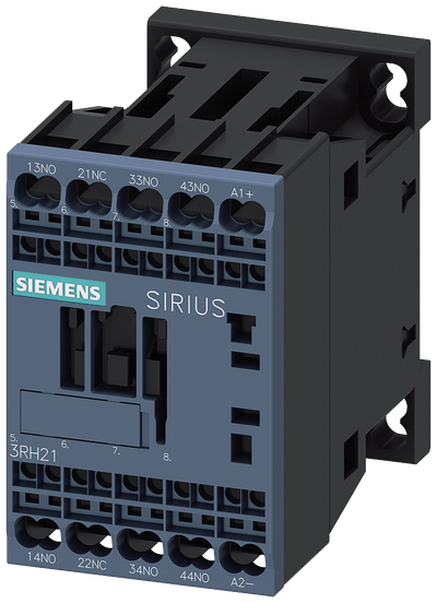 Siemens Relay 3NO+1NC,24V DC with diode, S00 Spring terminals