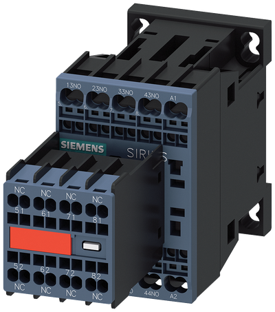 Siemens Contactor Relay, 4NO+4NC, AC 230V, 50/60Hz, Size S00, Spring Terminal Connection