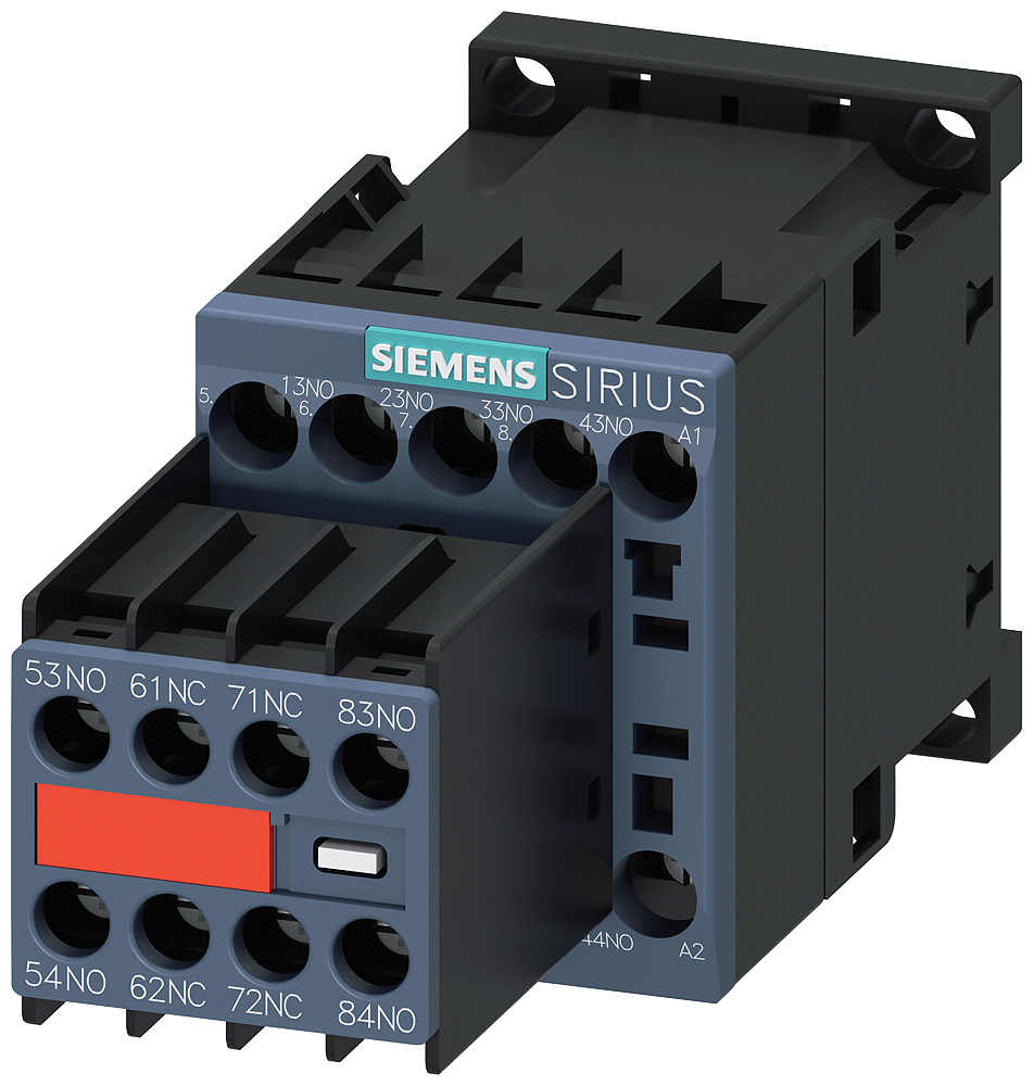 Siemens Contactor Relay, 6NO+2NC, AC 230V, 50/60Hz, Size S00, Screw Terminal Connection (3RH2262-1AP00)