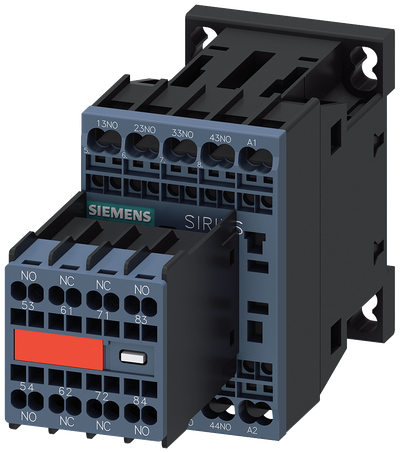 Siemens Contactor Relay, 6NO+2NC, DC 24V, Size S00, Spring Terminal Connection