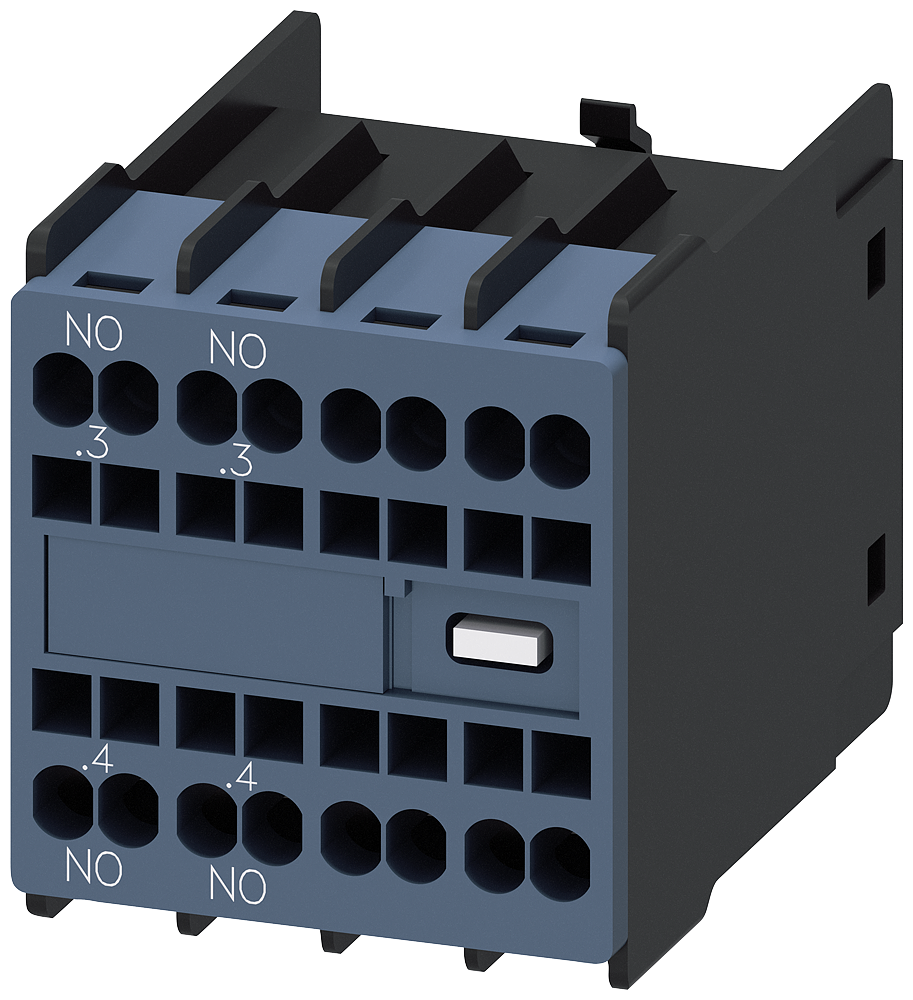 Siemens Contact Block 4-Pole 2NO Spring terminals