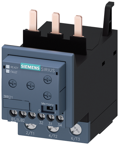 Siemens 3RR2143-1AW30 current-monitoring relay, 8-80 A, 24-240 V AC/DC, screw terminals