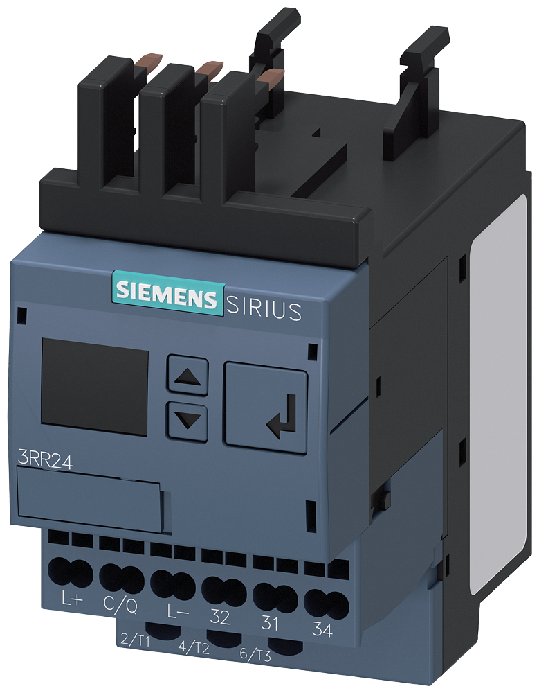 Siemens Current-Monitoring Relay, 1,6 - 16 A, Size S00, IO-Link, Spring Clamp Connection (3RR2441-2AA40)