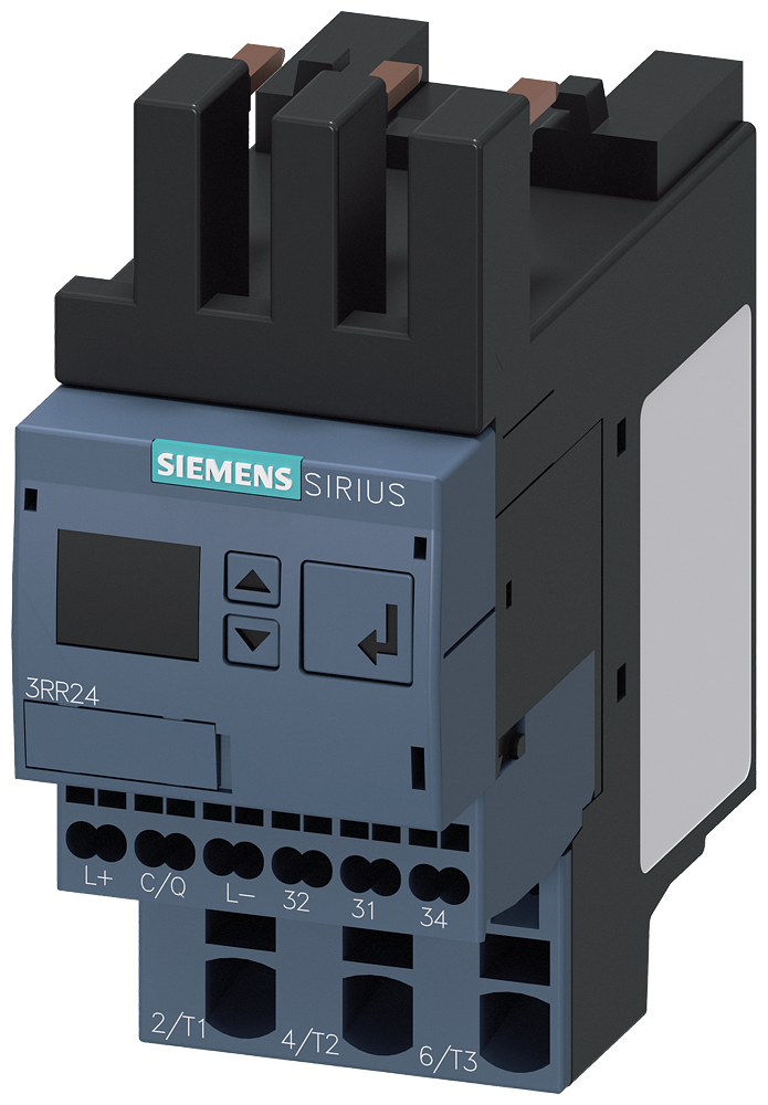 Siemens Current-Monitoring Relay, 4 - 40 A, Size S00, IO-Link, Spring Clamp Connection (3RR2442-2AA40)