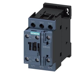 Siemens 3-Pole contactor 12A AC-3 230VAC 1NO+1NC