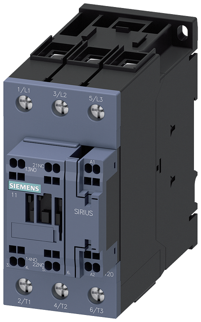 Siemens SIRIUS Contactor, S2, 50A 1NO+1NC, 230V AC, 3-Pole 3RT2036-3AP00