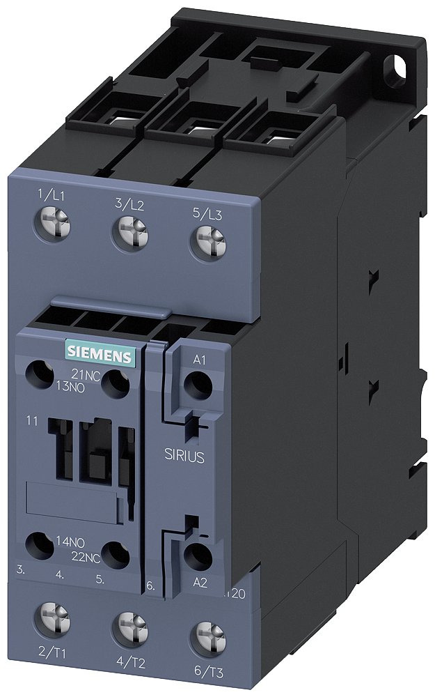 Siemens SIRIUS 3RT2038-1AL20 Power Contactor, 80 A / 37 kW at 400 V AC-3, 230 V AC Coil