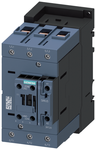 Siemens Contactor, AC3: 37KW/400V, 1NO+1NC, 110 V AC 50Hz, 3-Pole, 3NO