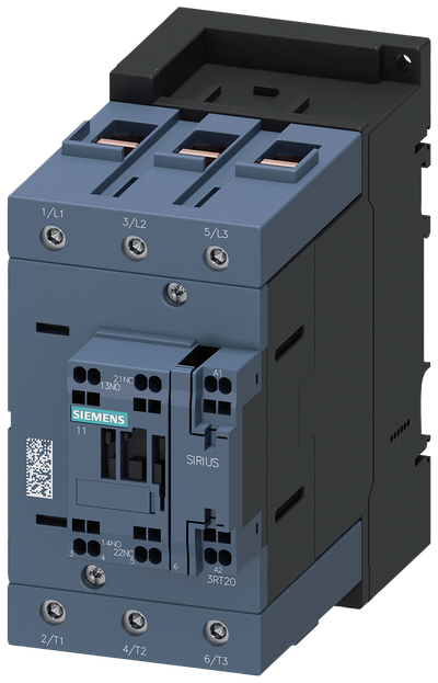 Siemens Contactor, AC3: 55KW/400V, 1NO+1NC, 230VAC 50Hz, 3-Pole, 3NO 3RT2047-3AP00