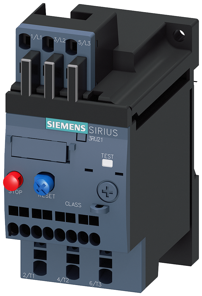 Siemens Thermal Overload Relay, 1,8-2,5 A, Spring Clamp Connection, Separate Mounting (3RU2116-1CC1)
