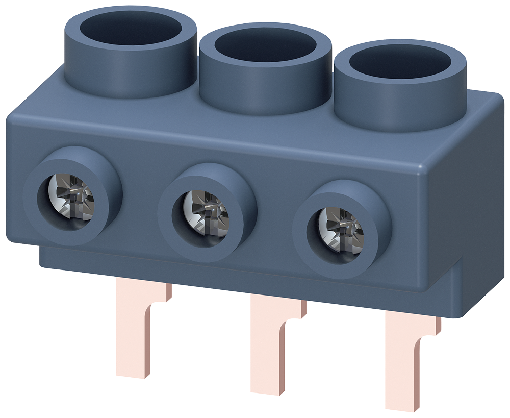 Siemens 3-Phase terminal, for 3-Phase busbars, for S0 and S00, tilkob