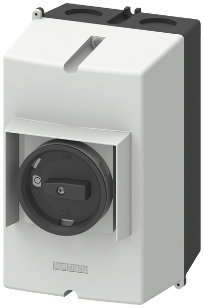 Siemens Aluminium Enclosure IP 65, width 72mm, with PE-terminal for motor protection circuit breaker size
