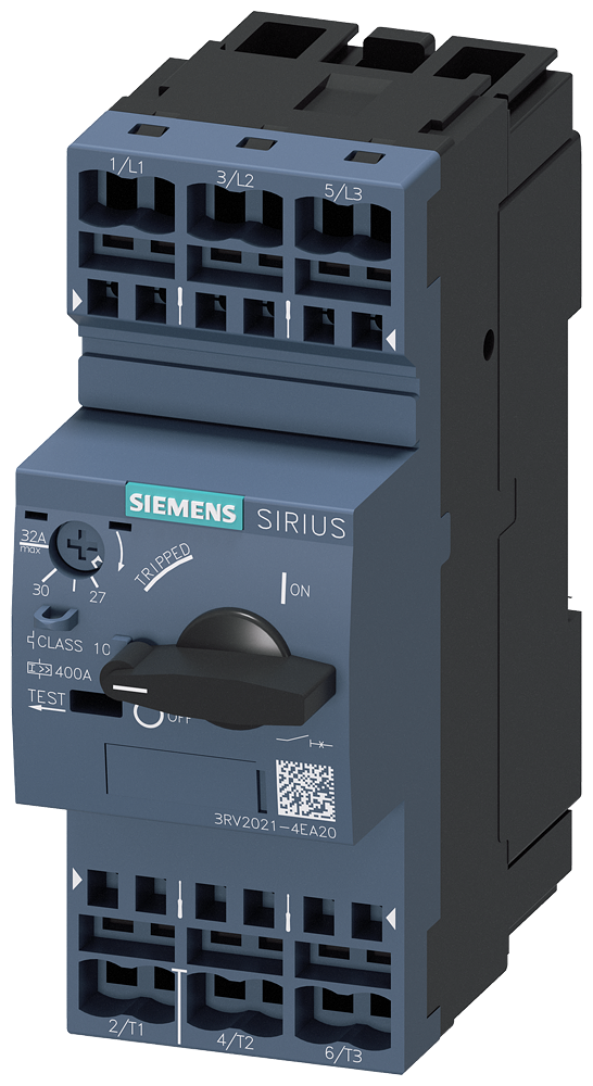 Siemens SIRIUS 3RV20 motor protection circuit breaker, frame size S0 3RV2021-4EA20
