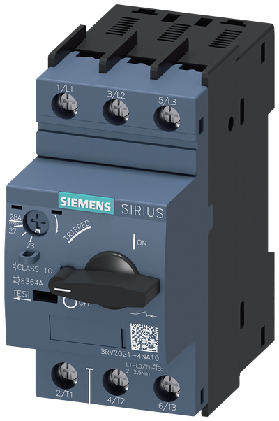 Siemens SIRIUS 3RV20 motor protection circuit breaker, frame size S0 3RV2021-4NA10