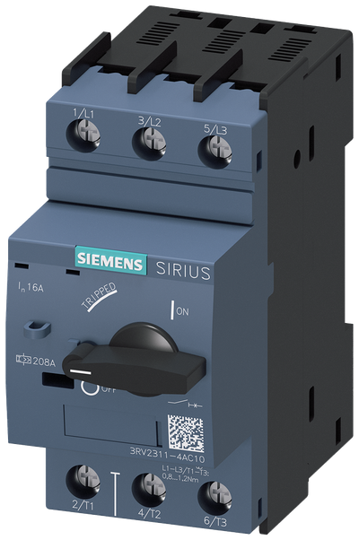 Siemens Circuit breaker rated current 16A, size S00