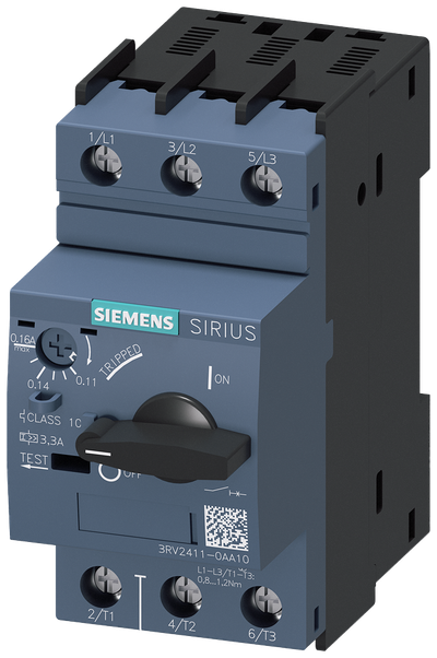 Siemens Motor protection circuit breaker 0 3RV2411-0AA10