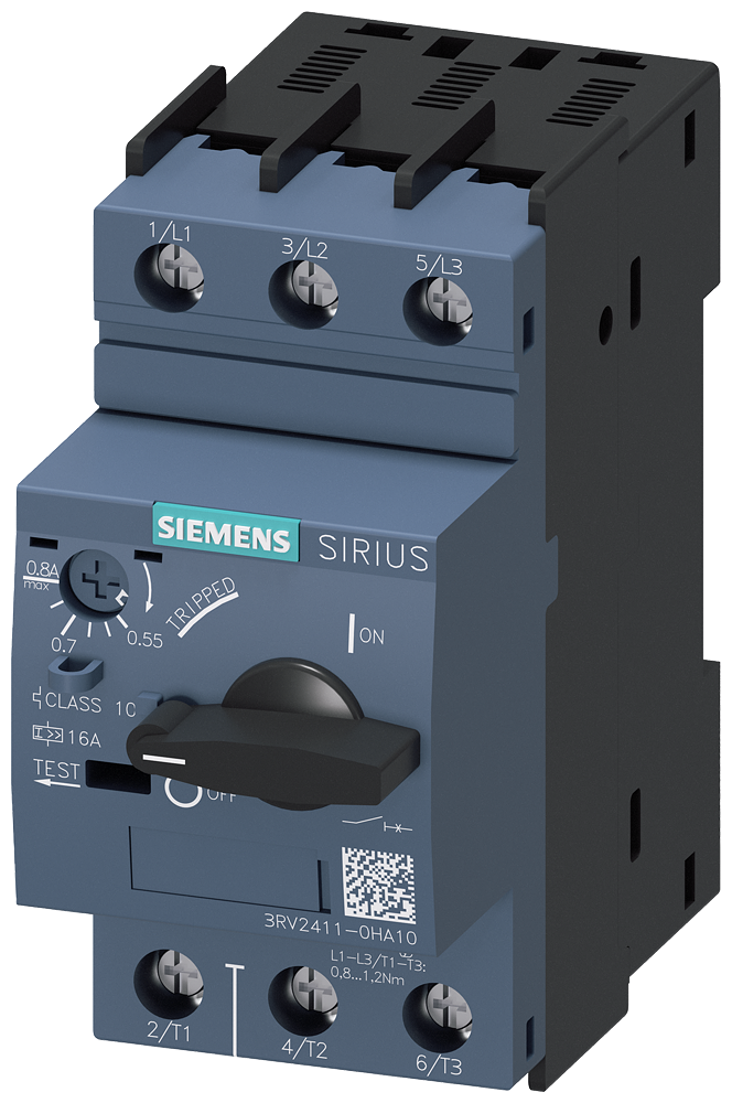 Siemens Motor protection circuit breaker 0 3RV2411-0HA10