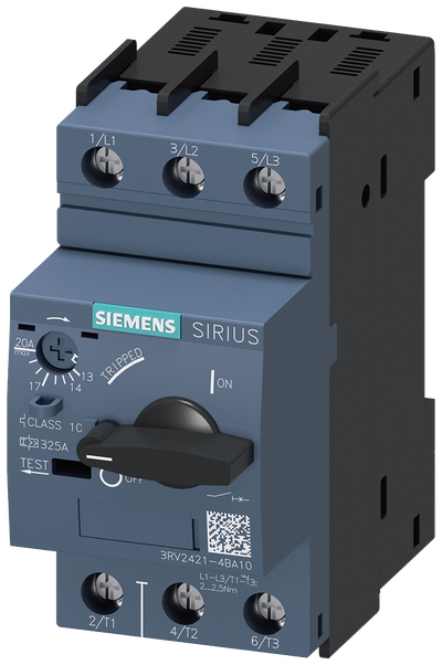 Siemens Motor protection circuit breaker rated current 14-20A 3RV2421-4BA10