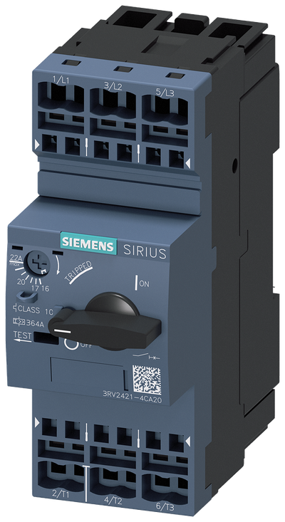 Siemens Circuit breaker for transformer 17-22A S0 Spring terminals