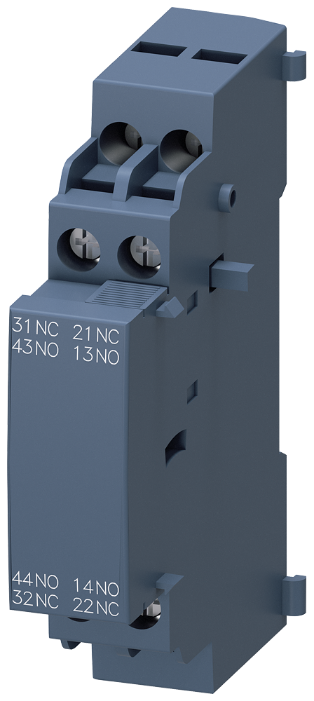 Siemens Auxiliary cover side-mounted 2NO+2NC with spring terminals
