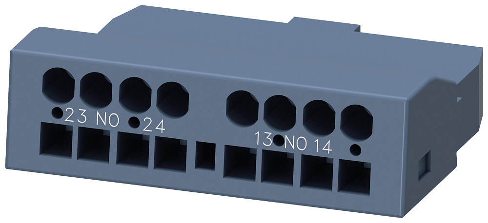 Siemens Auxiliary cover Front-mounted 2NO with spring terminals