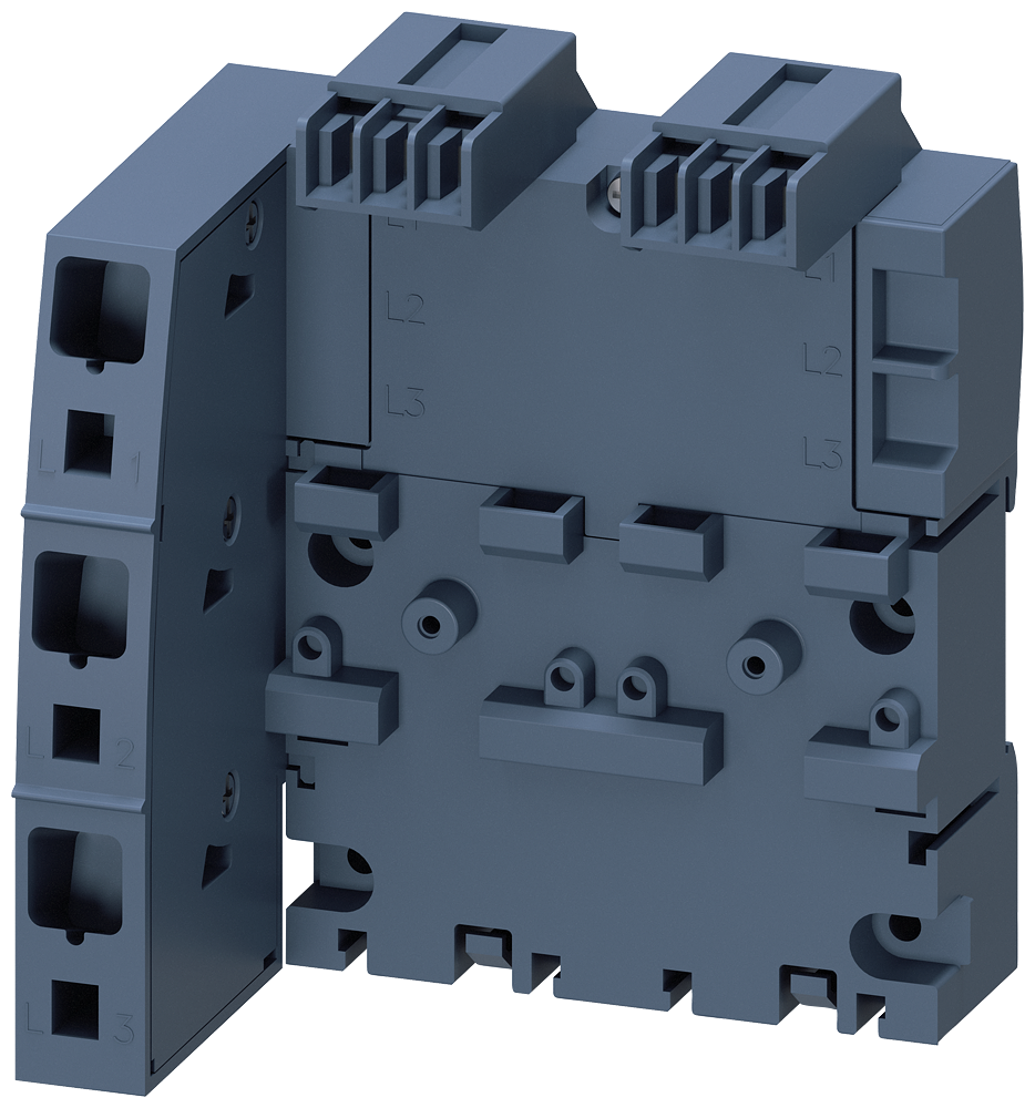 Siemens 3-Phase Busbar with Infeed Left, for 2 Circuit-Breakers, Size S00 Und S0