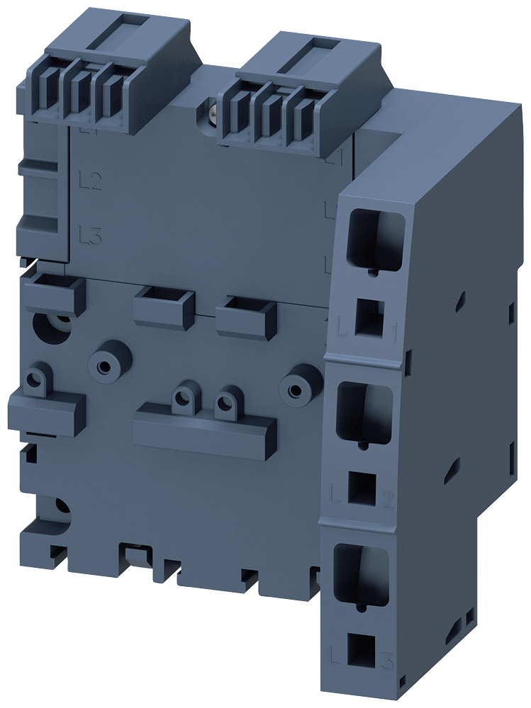 Siemens 3-Phase Busbar with Infeed Right, for 2 Circuit-Breakers, Size S00 Und S0