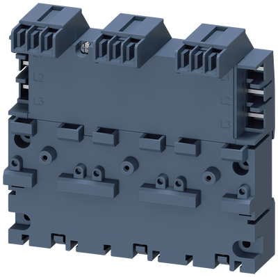 Siemens 3-Phase Busbar Including Extension Connector, for 3 Circuit-Breakers, Size S00 Und S0