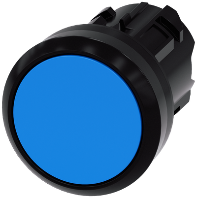 Siemens SIRIUS Pushbutton, 22 mm, round, plastic, blue, pushbutton, flat momentary contact type