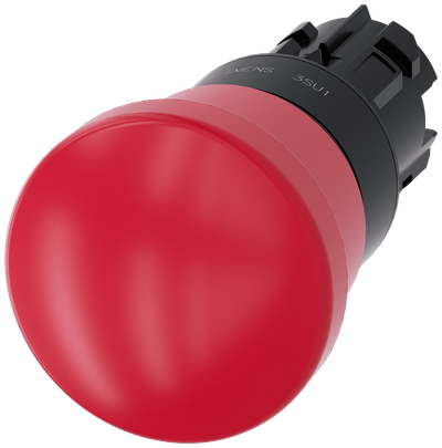 Siemens 3SU1000-1HA20-0AA0 SIRIUS ACT Emergency Stop Mushroom Pushbutton 40 mm Red