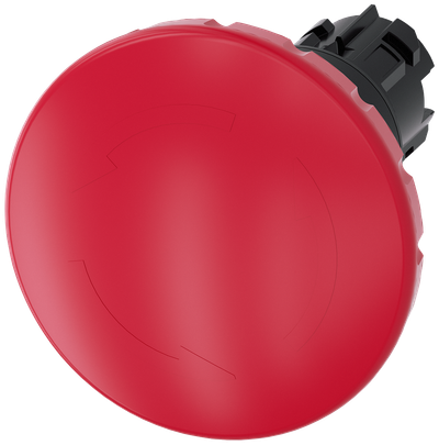 Siemens SIRIUS ACT EMERGENCY STOP mushroom pushbutton, 22 mm, round, plastic, red, 60 mm, positive latching, acc. to EN ISO 13850, rotate-to-unlatch