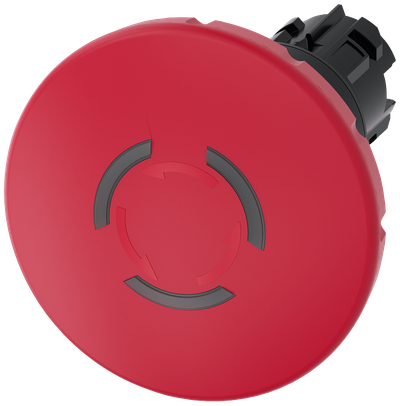 Siemens SIRIUS ACT 22 mm Emergency Stop Mushroom Pushbutton Red Ø60 mm