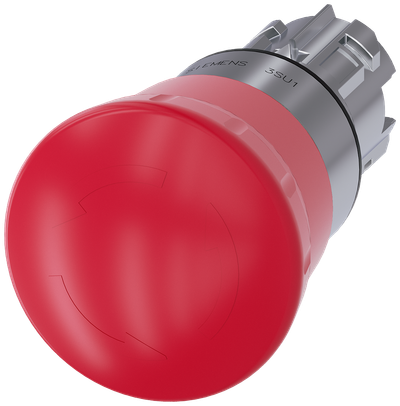 Siemens SIRIUS ACT 3SU1050-1HB20-0AA0 Emergency Stop Mushroom Pushbutton 22mm 40mm Red