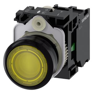 Siemens pushbutton green flat 22mm 1NO