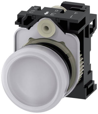 Siemens SIRIUS 22 mm White Indicator Light 230 V AC