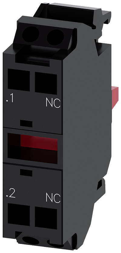 Siemens SIRIUS ACT Contact module with 1 contact element, 1 NC, spring-type terminal, for front plate mounting