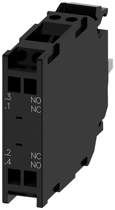 Siemens SIRIUS ACT Contact module with 2 contact elements, 1 NO+1 NC, spring-type terminal, for front plate mounting