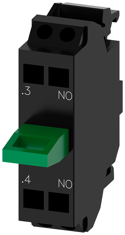 Siemens SIRIUS ACT Contact module with 1 contact element, 1 NO, spring-type terminal, for floor mounting