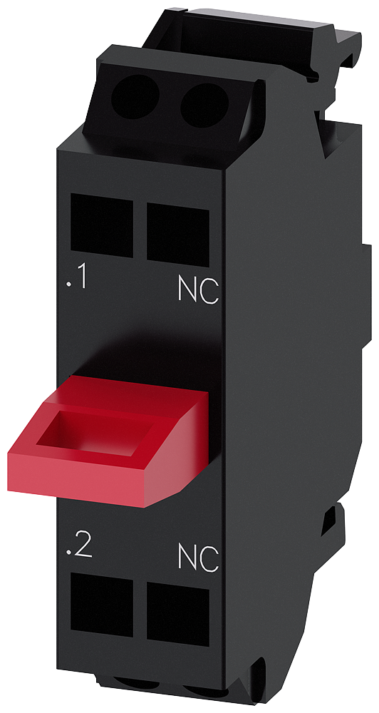 Siemens SIRIUS ACT Contact module with 1 contact element, 1 NC, spring-type terminal, for floor mounting (3SU1400-2AA10-3CA0)