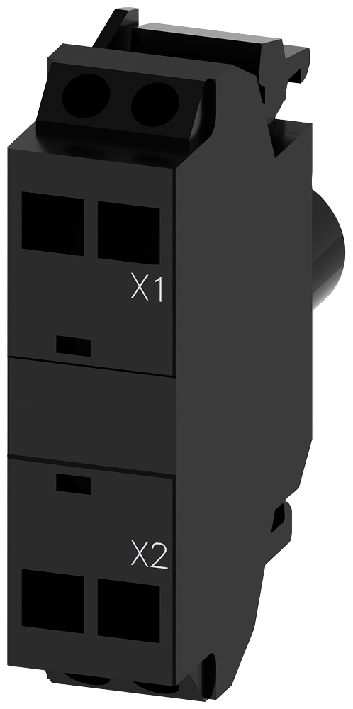 Siemens SIRIUS ACT LED module with integrated LED 24 V AC/DC, red, Spring-loaded terminal, for front plate mounting (3SU1401-1BB20-3AA0)