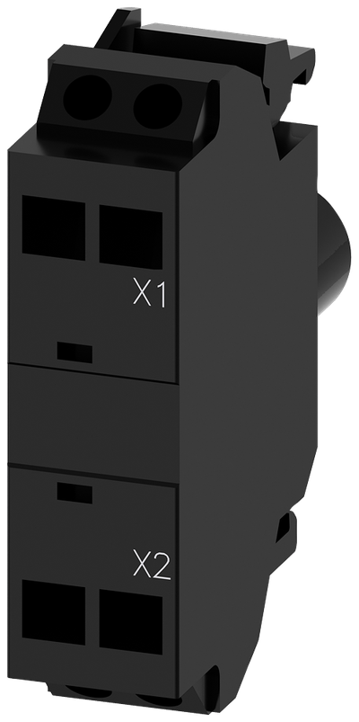 Siemens SIRIUS LED module with integrated LED 230 V AC, amber, spring-type terminal, for front plate mounting